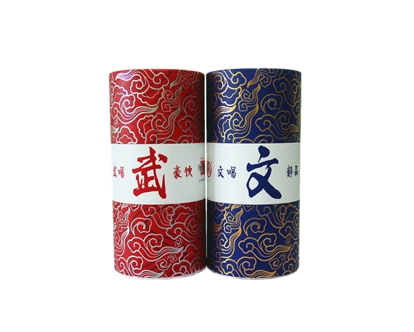 深圳厂家定制白酒精装礼盒 个性化红酒礼盒双支单支装 圆筒包装盒